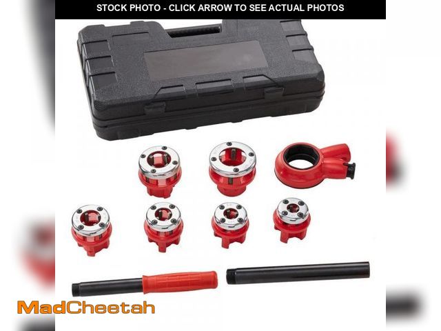 Lot 74-12365544 - SKYSHALO Ratchet Pipe Threader Kit 1/4in. NPT-1-1/4in. NPT Manual Ratcheting Pipe Threader Portable ...