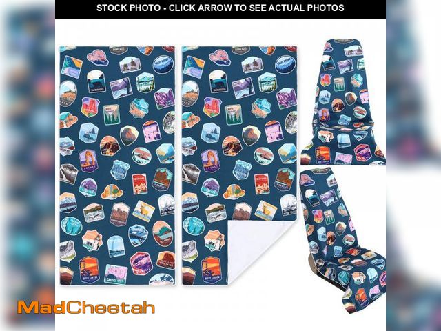 Lot 74-12115480 - Hahafelt 2 Pack Car Seat Towel Covers Athletic Running Towel Performance Microfiber Post Workout Swe...