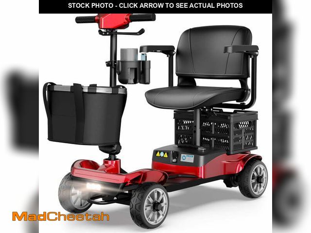 Lot 74-12635391 - (MISSING SEAT,POWER CORD,BATTERY,KEYS) EAGLOG Upgrade 4 Wheels Mobility Scooter with Removable Batte...