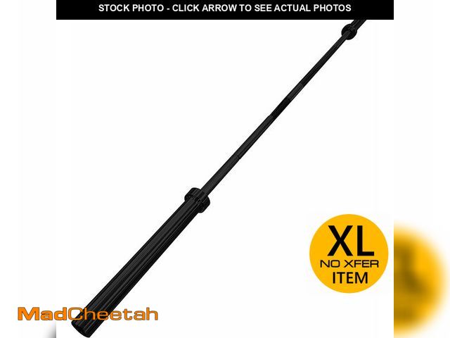 Lot 74-13073744 - CAP Barbell 2" Olympic 7 ft Bar, Bronze Bushings, Black - UNUSED