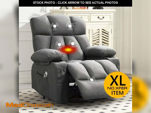 Lot 74-13774483 - JONPONY Massage Rocker Recliner Chair with Vibration Massage and Heat Ergonomic Lounge Chair for Liv...