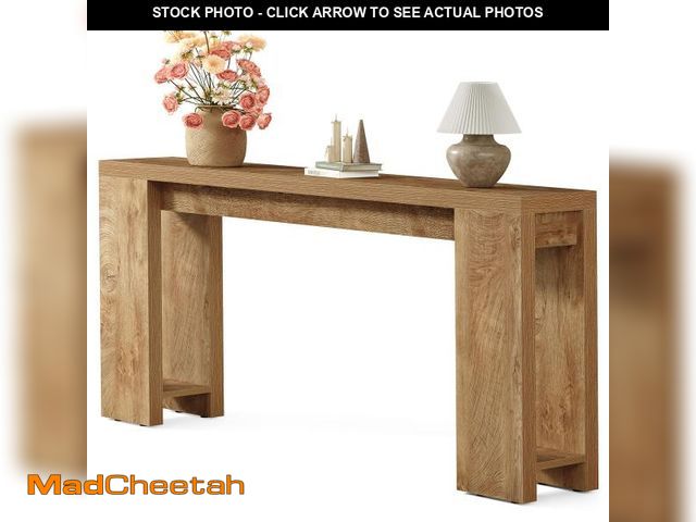 Lot 74-12494103 - Little Tree 70.9-Inch Long Console Table, Narrow Sofa Table Behind The Couch, Farmhouse Console Tabl...
