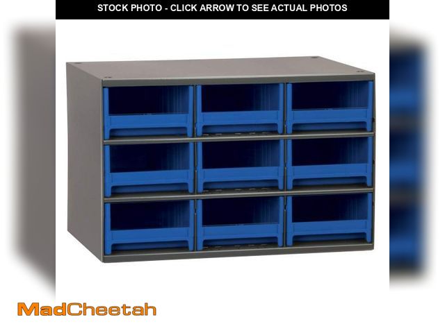 Lot 74-12102702 - Akro-Mils Steel Garage Storage Cabinet, Small Parts Organizer Metal Cabinet for Hardware, Nails, Scr...