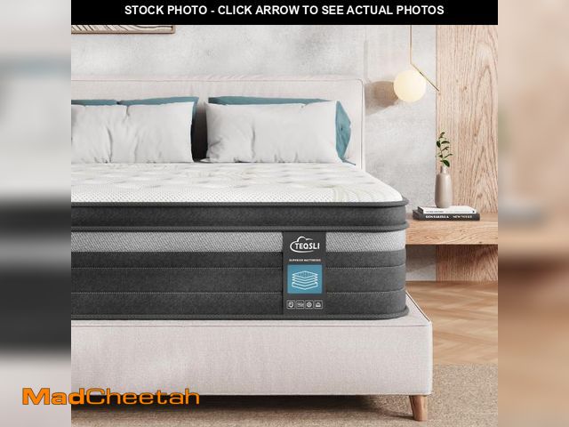 Lot 74-12260149 - TeQsli Full Size Mattress 10 Inch, Gel Memory Foam &amp; Pocket Springs Full Hybrid Mattress in a Bo...
