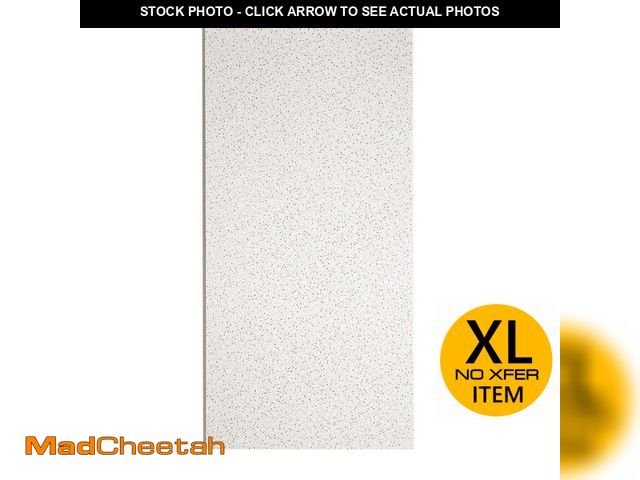 Lot 74-13286934 - (Pallet of 7)USG Ceilings 2 ft. x 4 ft. Radar Basic White Square Edge Lay-In Ceiling Tile, Case of 8...