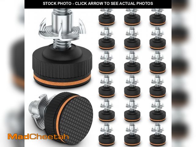 Lot 74-12111143 - ANhovno 20 Pcs Adjustable Furniture Levelers with Floor Protectors, 3/8" Heavy Duty Leveling Feet wi...