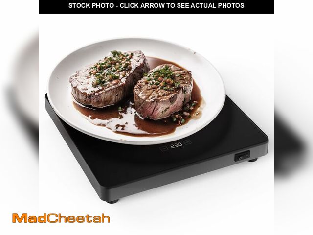 Lot 74-13574090 - ROPPLIFE Food Warmer Plate, 8.3"x8.3" Electric Warming Tray | 6-Temp Control &amp; Memory Function |...