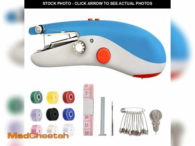 Lot 74-13715429 - Handheld Sewing Machine for quick stitching, Mini Sewing Machine with Sewing Kits for Home DIY, Trav...