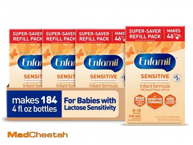 Lot 74-12192774 - (BEST BUY 11/1/25) Enfamil Sensitive Baby Formula with DHA, Iron &amp; Prebiotics to help support Br...