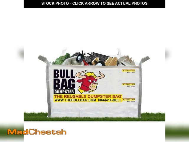 Lot 74-12545414 - BullBag The Reusable Dumpster Bag 8.0 Cu Yds 4500 Lbs Capacity Contractor Tough - UNUSED