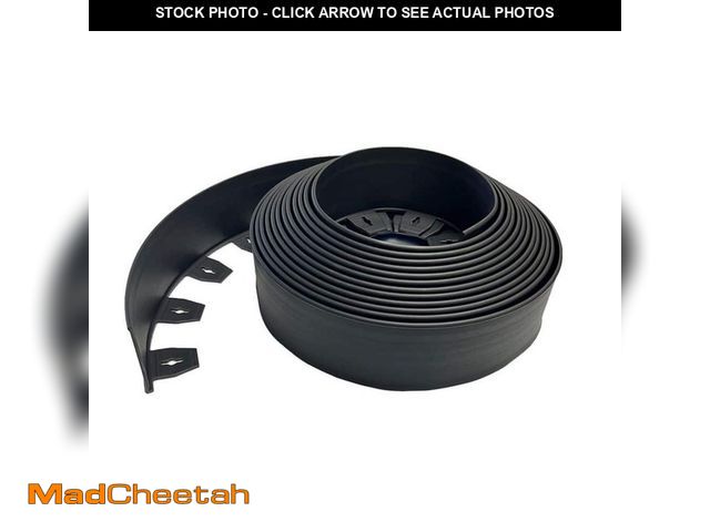 Lot 74-14343775 - Vigoro 40 ft. L x 2.5 in. W x 4 in. H High Wall Black Plastic No-Dig Landscape Edging - UNUSED