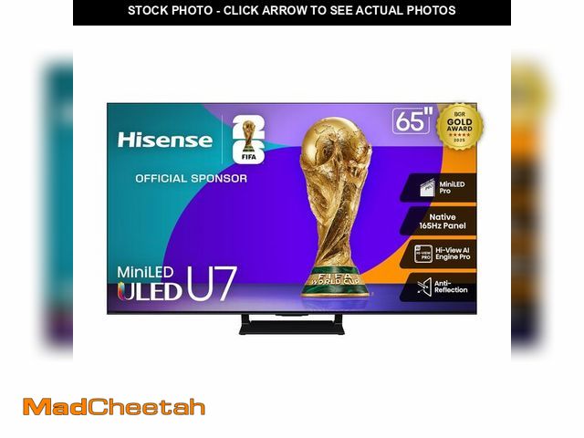 Lot 74-13122804 - Hisense 65" U7 Mini-LED ULED 4K UHD Best Premium Gaming Google Smart TV (65U75QG, 2025 Model) - QLED...