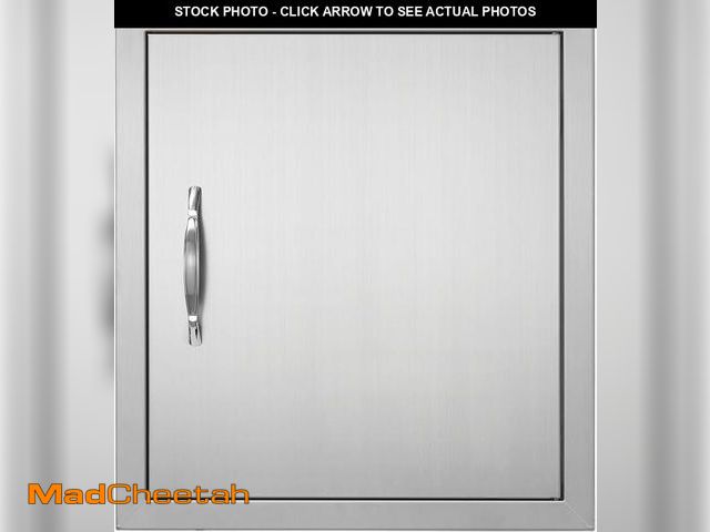 Lot 74-12400234 - VEVOR BBQ Access Door - 18W x 20H Inch Stainless Steel Vertical Door for Grilling Station - UNUSED