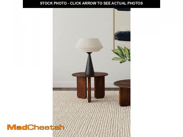 Lot 74-12424616 - *SEE DETAILS* Coaster Dale 24 in. Brown Round Solid Mango Wood End Table *SEE DETAILS*  - USED