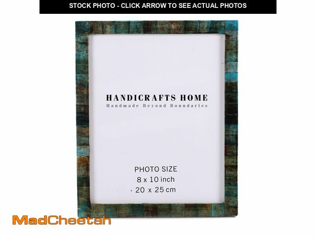 Lot 74-13569857 - Handicrafts Home Picture Frames - Chic Boho Wall DÃÂ©cor - Table Mount Photo Frame - 8" x 10" Verdi...