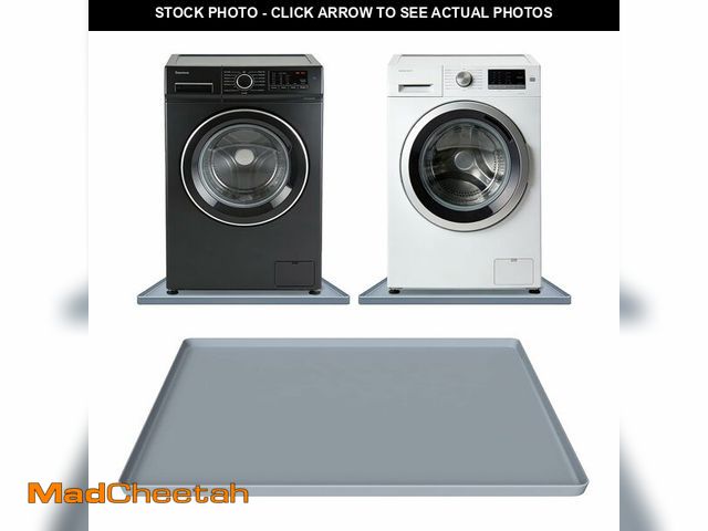 Lot 74-14143594 - 29" x 29" Silicone Washing Machine Drain Pan with 1" Raised Edge, Waterproof Washer Drip Tray, Non-S...