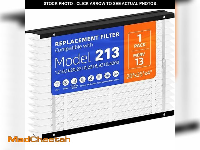 Lot 74-13697625 - 1 Pack 213 Replacement Filter,Compatible with AprilAire 213 Whole House Air Purifiers Models,1210,16...
