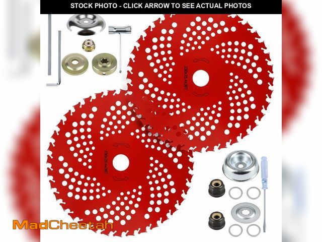 Lot 74-14332918 - Cyleto 2 Pack 9" x 36 Teeth Carbide Tipped Weed Eater Blades, Brush Cutter Blades for Brush Cutter, ...