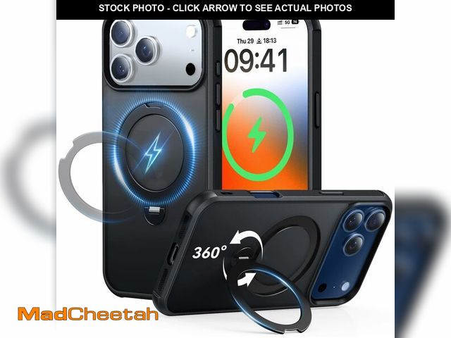 Lot 74-12976440 - Peerock 360 Spin Magnetic Stand (Pro-Version) for iPhone 17 Pro Max Case (Compatible with MagSafe) [...