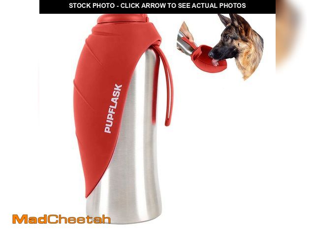 Lot 74-14338619 - PupFlask Large Dog Water Bottle | 27 or 40 OZ Stainless Steel | Convenient Dog Drink Dispenser | Pup...