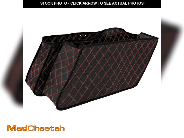 Lot 74-13715498 - HCmotorku Motorcycle Drop-in Saddlebag Carpet Liners Fits for Harley Touring Models Road King Road G...