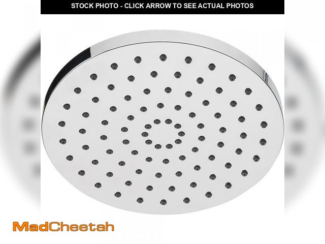 Lot 74-10162192 - Glacier Bay 1-Spray Pattern 8 in. Single Wall Mount Fixed Rain Shower Head in Chrome - UNUSED