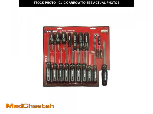 Lot 74-11826130 - Husky Screwdriver Set (22-Piece)(MISSING ONE PIECE)  - UNUSED