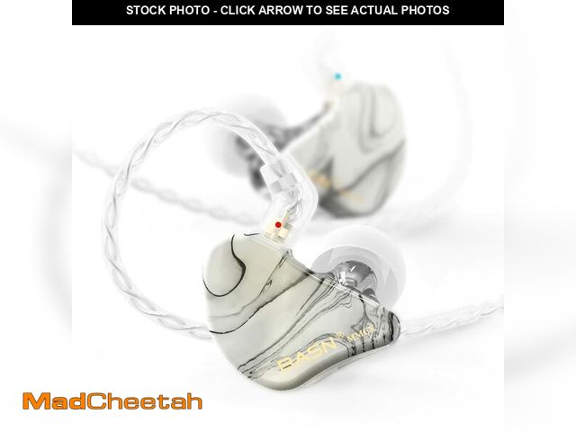 Lot 74-12709685 - BASN MMCX Triple Driver in-Ear Monitors with Rich Bass, HiFi Stereo IEM Earphones with Upgraded Deta...