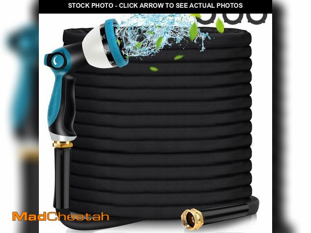 Lot 74-12500670 - Garden Hose 50ft - Water Hose 50ft with 10 Function Hose Nozzle, Lightweight, Kink Free, Flexible No...