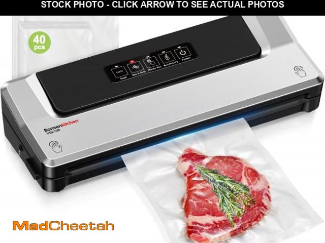 Lot 74-11544976 - [Updated 2025] Bonsenkitchen Vacuum Sealer Machine + 40 Vacuum Bags, Fast-Compact/Multi-Functional F...