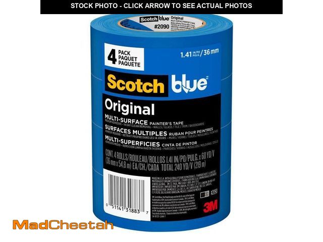 Lot 74-14357092 - ScotchBlue 1.41 In. x 60 Yds. Original Multi-Surface Painter's Tape (8 Rolls) - UNUSED