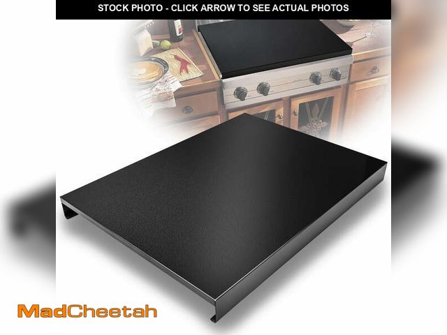 Lot 74-12550034 - Gas Stove Cover Board, Resistance to Heat Range Covers for Gas Stove, Large Black Stove Top Covers (...