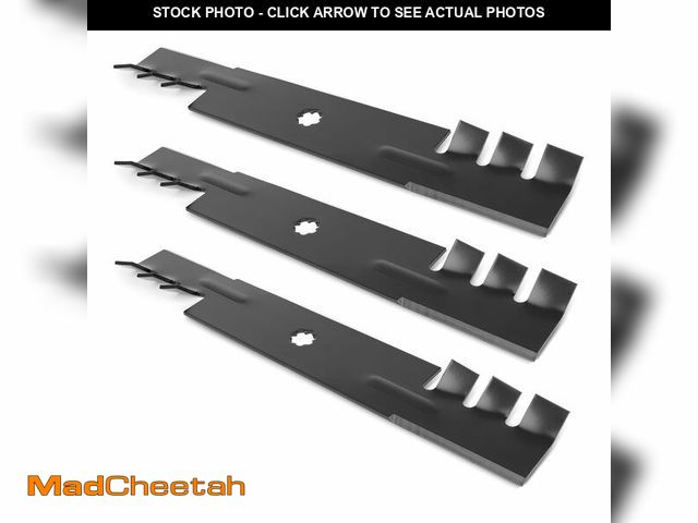 Lot 74-14208181 - Ecreban GY20852 Mower Blades Fit for John Dee re D140 48" Deck, GX21784 Gator Mulching Blades Compat...