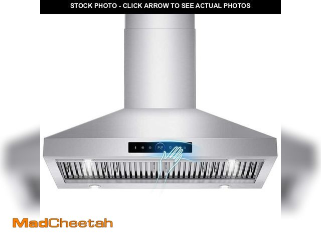 Lot 74-14193294 - Velivi Commercial 48 in. 1500 CFM Wall Mount Ducted Range Hood in Stainless Steel with 4-Speed Setti...