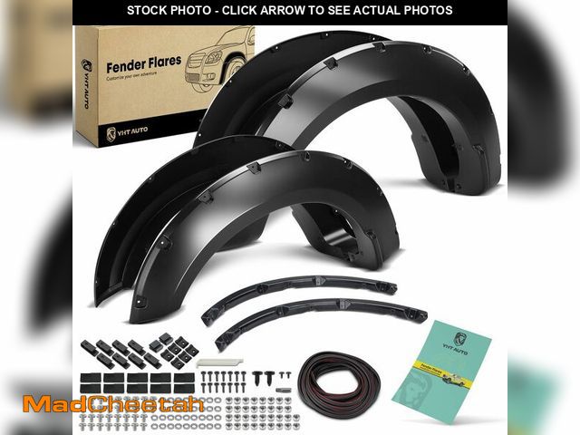 Lot 74-13117233 - YHTAUTO Pocket Bolt-Riveted Style Fender Flares w/Hardware Kit Replacement for Ford F-250/350 Super ...