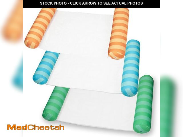 Lot 74-12459185 - Sloosh 3 Pack Multi Purpose Swimming Pool Hammock, Inflatable Pool Float Hammock for Outdoor, Pool, ...
