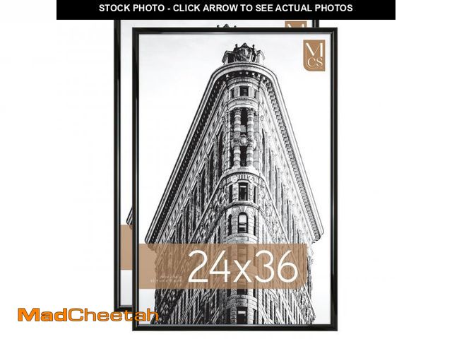 Lot 74-12539351 - MCS Trendsetter 24x36 Poster Frame Black High-Gloss, Vertical &amp; Horizontal Wall Hanging Large Pi...