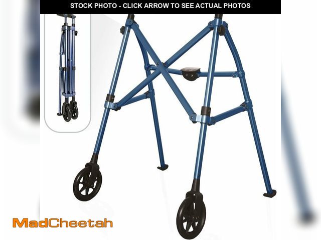 Lot 74-13041726 - Stander Space Saver Walker, Lightweight Folding Rolling Mobility Aid for Seniors &amp; Adults, Compa...