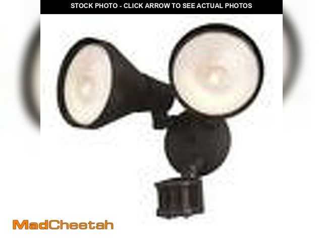 Lot 74-12676664 - Dualux Bronze Dual Head Motion Sensor Outdoor Security Flood Light - UNUSED