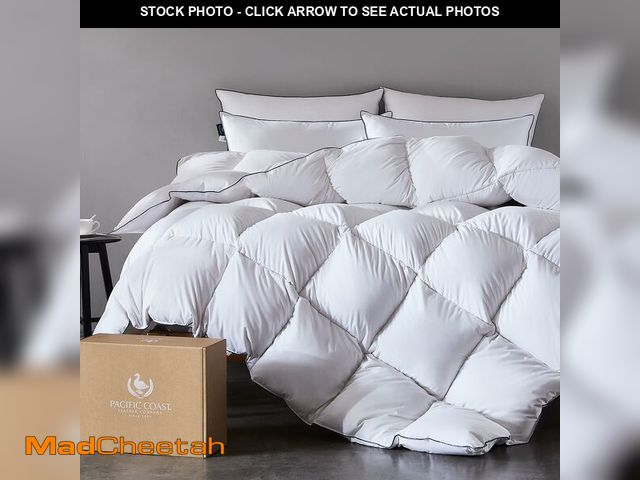 Lot 74-13773766 - Pacific Coast Premium Goose Down Fiber Comforter Queen Size, 420TC 100% Australian Cotton Shell, All...