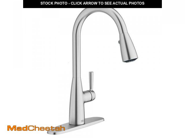 Lot 74-12531913 - American Standard Fairbury 2S Single-Handle Pull-Down Sprayer Kitchen Faucet in Stainless Steel - UN...