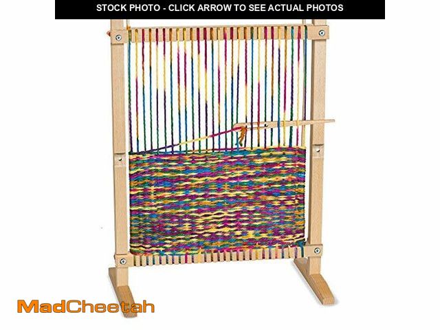 Lot 74-12664504 - Melissa &amp; Doug Wooden Multi-Craft Weaving Loom: Extra-Large Frame (22.75 x 16.5 inches) - UNUSED