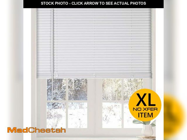 Lot 74-13767134 - Calyx Interiors Cordless White 1â Light Filtering Mini Blinds 70.5"W x 60"H Window Blinds for Home...