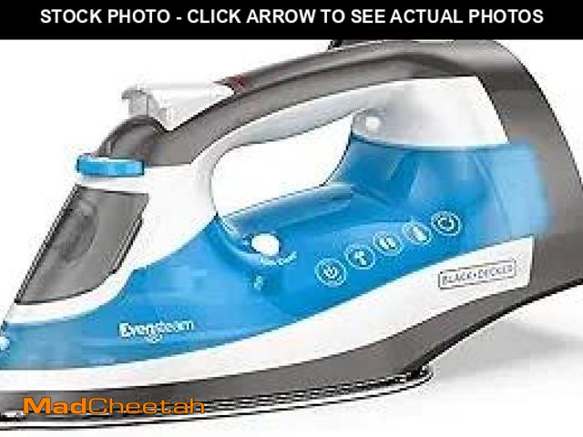Lot 74-12129545 - BLACK+DECKER ICR19XS One Step Steam Cord Reel Iron, Blue - UNUSED