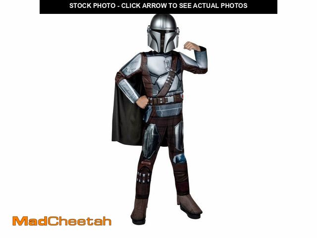 Lot 74-13574849 - Star Wars The Mandalorian Official Youth Costume - Premium Quality Padded Jumpsuit with Plastic Mask...