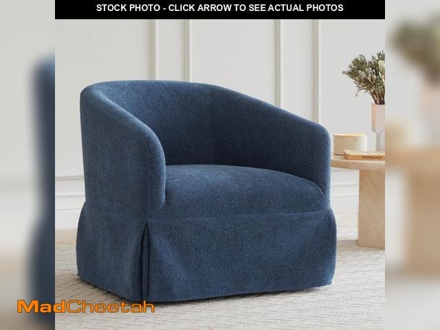 Lot 74-12161059 - KISLOT Swivel Accent Chair, 360 Degree Performance Fabric Armchair Modern Barrel Chairs Armchair for...