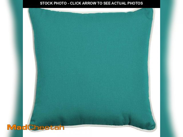 Lot 74-10311414 - ARDEN SELECTIONS Oasis 20 in. Surf Teal Square Indoor/Outdoor Throw Pillow - USED