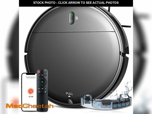 Lot 74-12458586 - Robot Vacuum and Mop Combo, 2 in 1 Mopping Robot Vacuum Cleaner with Schedule, Wi-Fi/Voice/App, Stro...