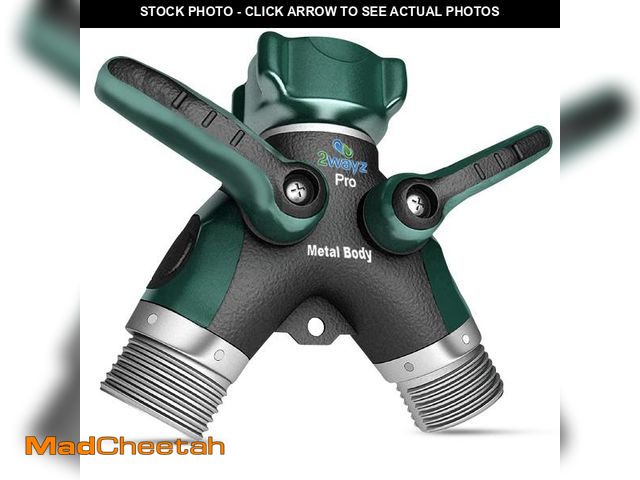 Lot 74-12047104 - 2WAYZ Hose Splitter 2 Way Heavy Duty Outdoor Faucet and Garden Connector - Water Spigot Splitter - D...