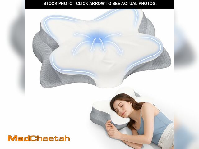 Lot 74-13563940 - Fyova Cervical Neck Pillow, Ergonomic Memory Foam Pillows for Neck Pain Relief with Breathable Pillo...